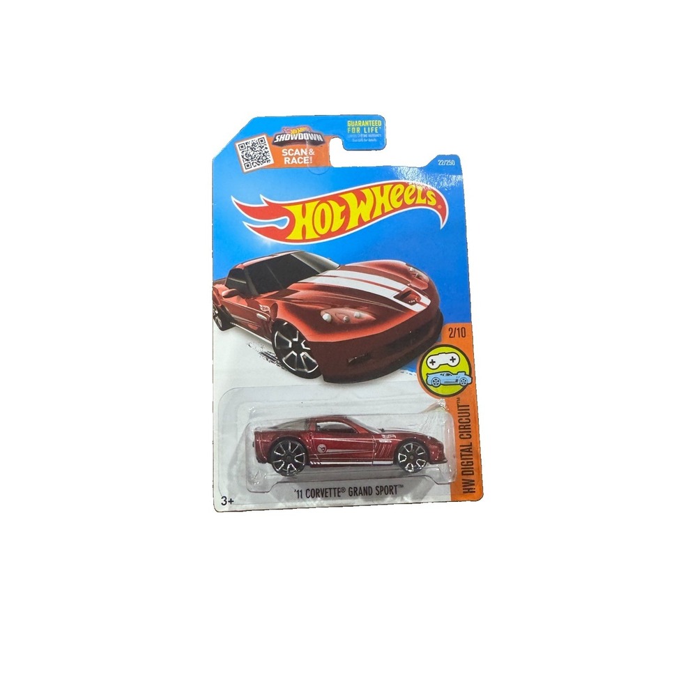 2016 Hot Wheels '11 Corvette Grand Sport Treasure Hunt TH 22/250 Red